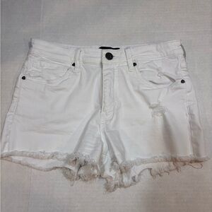 Kut from the Kloth White Frayed Jean Shorts